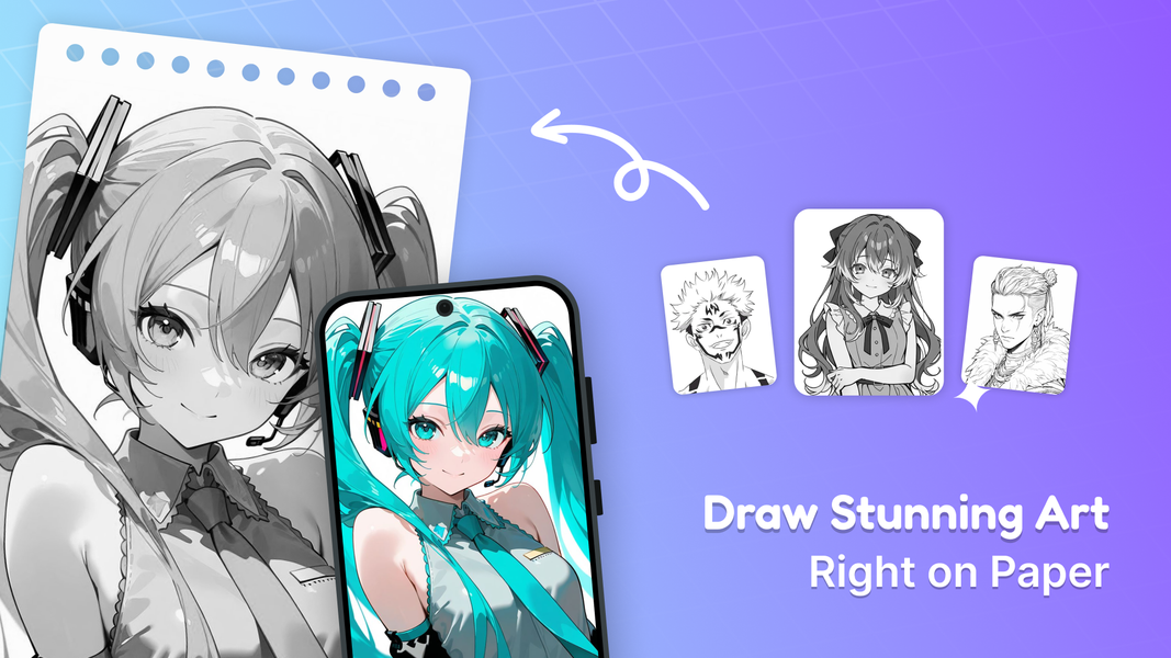 AR Drawing: Anime & Art Sketch - عکس برنامه موبایلی اندروید
