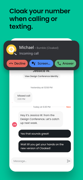 Cloaked: Protect your privacy - عکس برنامه موبایلی اندروید