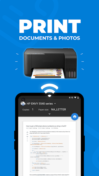 Canon & HP Smart Printer App - عکس برنامه موبایلی اندروید