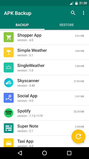 APK Backup & App Recovery - عکس برنامه موبایلی اندروید