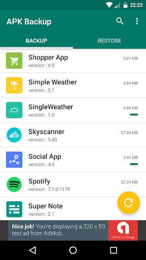 APK Backup & App Recovery - عکس برنامه موبایلی اندروید