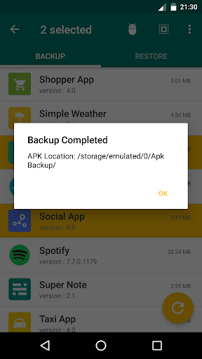 APK Backup & App Recovery - Image screenshot of android app