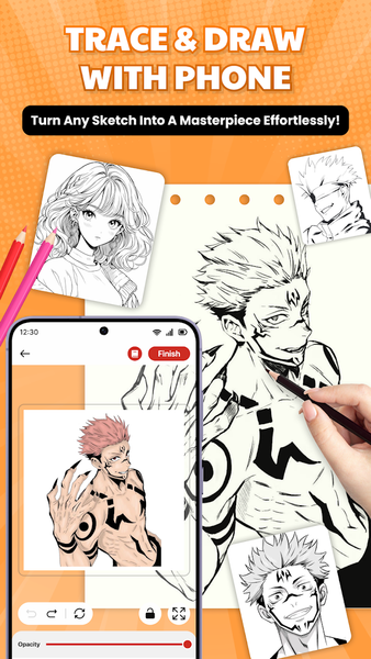 AR Drawing - Draw Anime Sketch - Image screenshot of android app