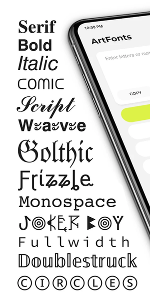 ArtFonts: Stylish Text - Image screenshot of android app