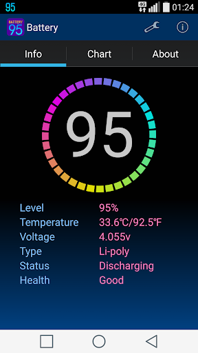 Big Battery Indicator - Image screenshot of android app