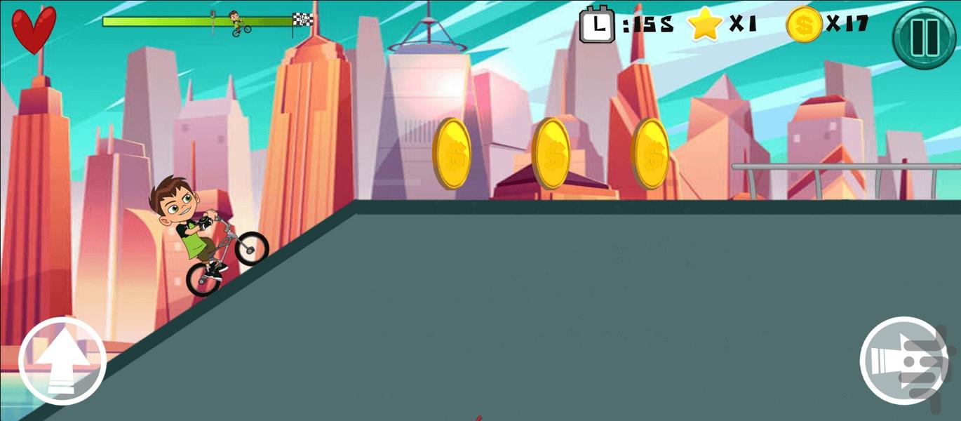 Ben Ten Cycling - Gameplay image of android game