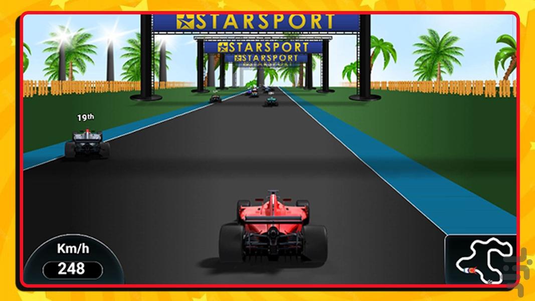 Formula one car game - Gameplay image of android game