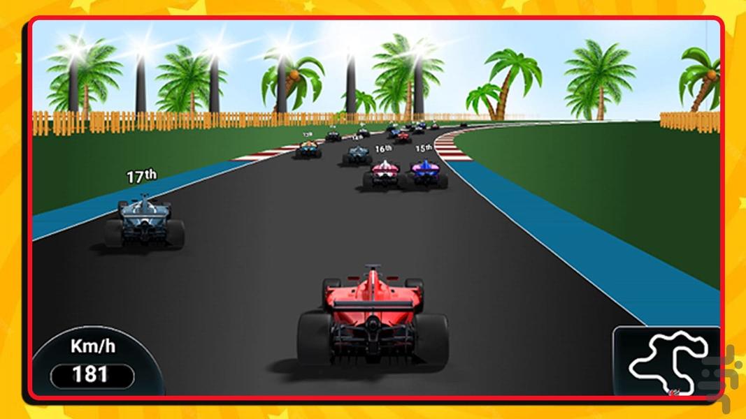 Formula one car game - Gameplay image of android game