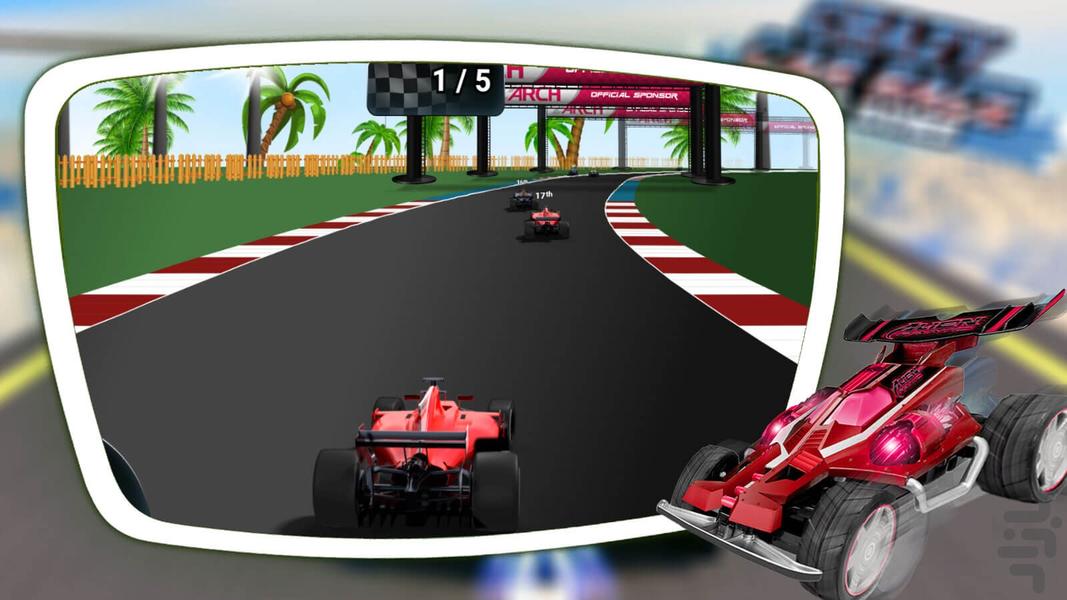 Formula one car game - Gameplay image of android game