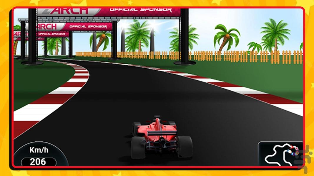 Formula one car game - Gameplay image of android game