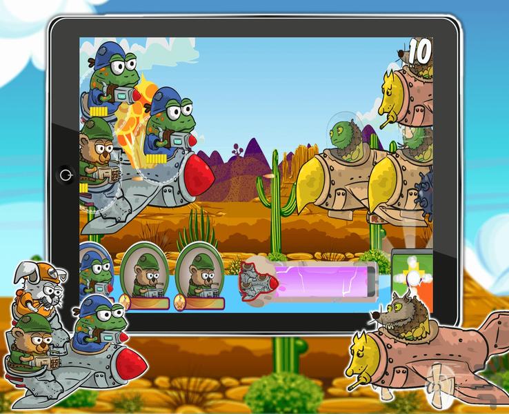 بازی جنگ هوایی - عکس بازی موبایلی اندروید