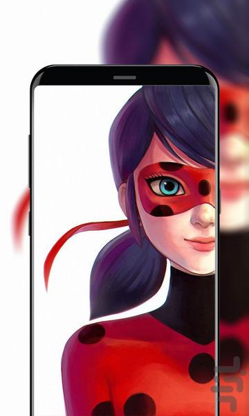 تصویر زمینه دخترکفشدوزکی پسر گربه ای - عکس برنامه موبایلی اندروید