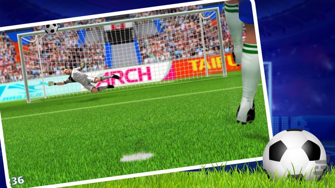 Penalty game - Gameplay image of android game
