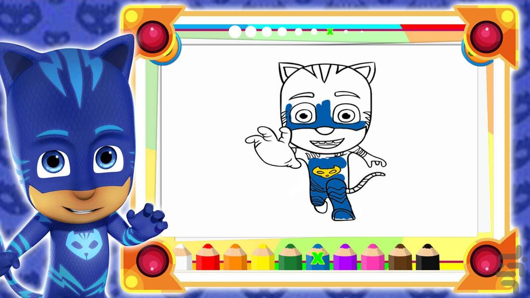 بازی دفتر نقاشی گروه شب نقاب - عکس بازی موبایلی اندروید