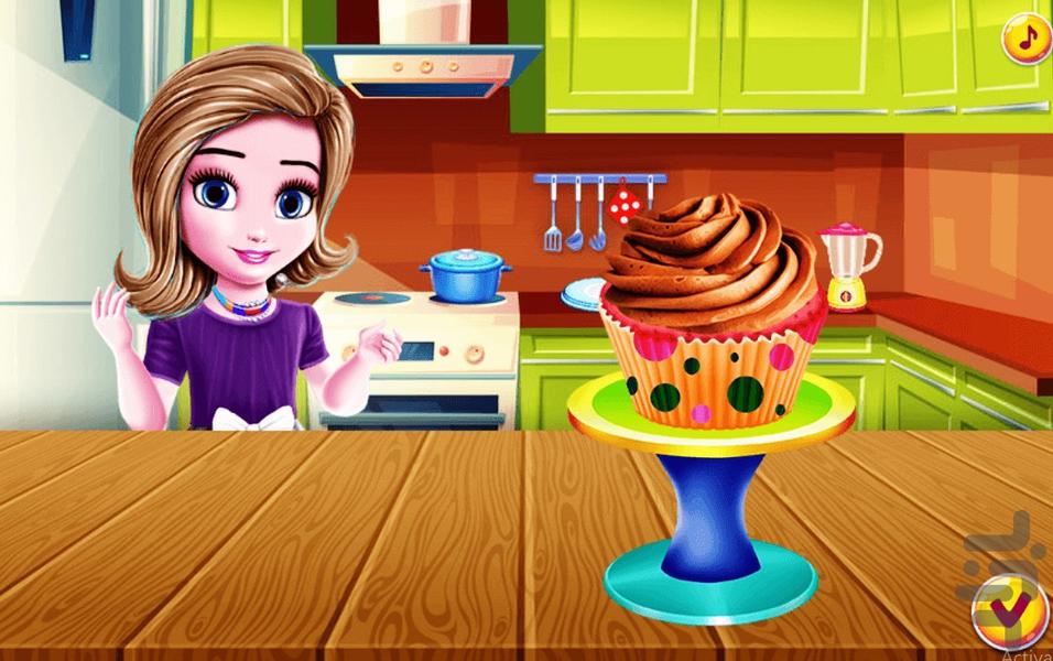 بازی پخت کاپ کیک پرنسس - Gameplay image of android game