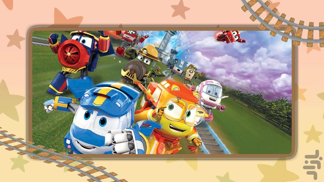کارتون قطار ربات ها - Gameplay image of android game