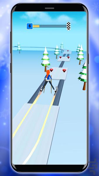 اسکی بازی - عکس بازی موبایلی اندروید