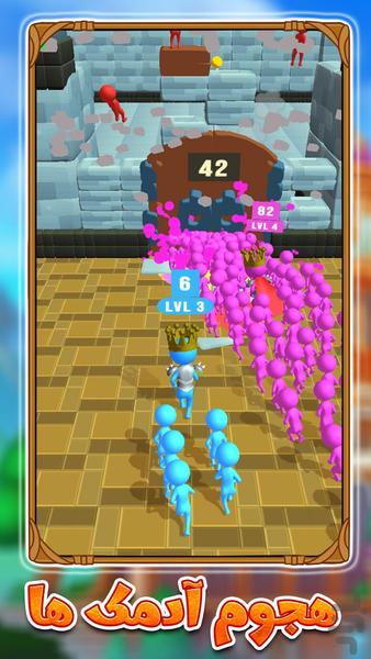بازی هجوم آدمک ها - Gameplay image of android game