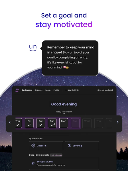 Unstuck: CBT Therapy Journal - عکس برنامه موبایلی اندروید