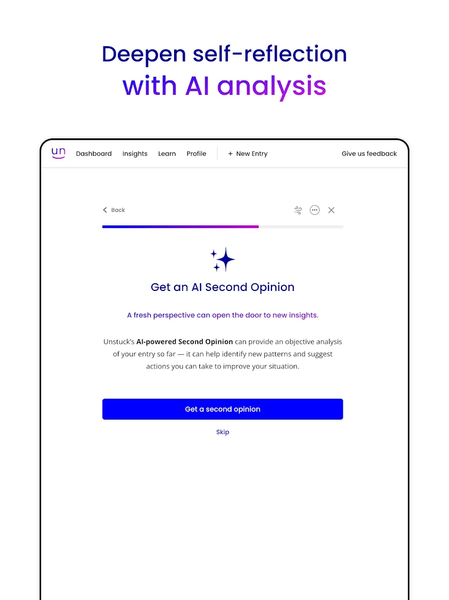 Unstuck: CBT Therapy Journal - عکس برنامه موبایلی اندروید