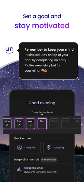 Unstuck: CBT Therapy Journal - عکس برنامه موبایلی اندروید
