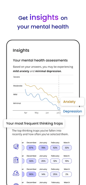 Unstuck: CBT Therapy Journal - عکس برنامه موبایلی اندروید