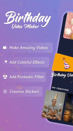 Birthday Video Maker with Song - Image screenshot of android app