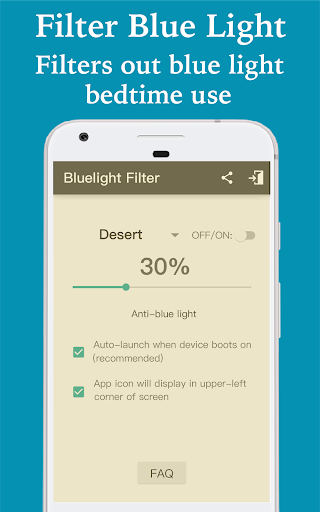 Bluelight Filter for Eye Care - Image screenshot of android app