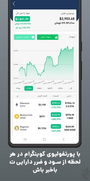 Coingram - Image screenshot of android app