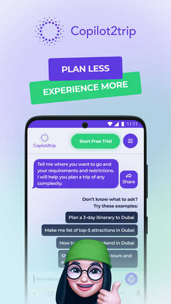 Copilot2Trip: AI trip planner - عکس برنامه موبایلی اندروید