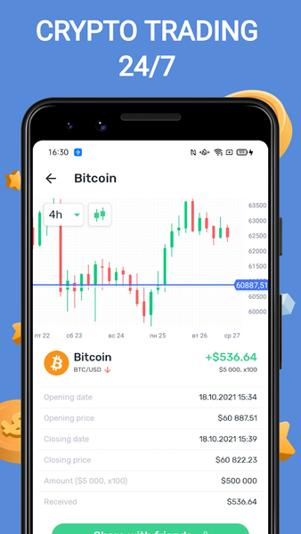 Cryptomania —Trading Simulator - عکس برنامه موبایلی اندروید