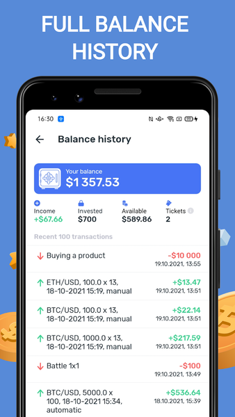 Cryptomania —Trading Simulator - عکس برنامه موبایلی اندروید