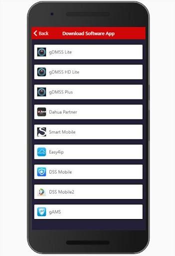 Dahua CCTV Systems - Image screenshot of android app