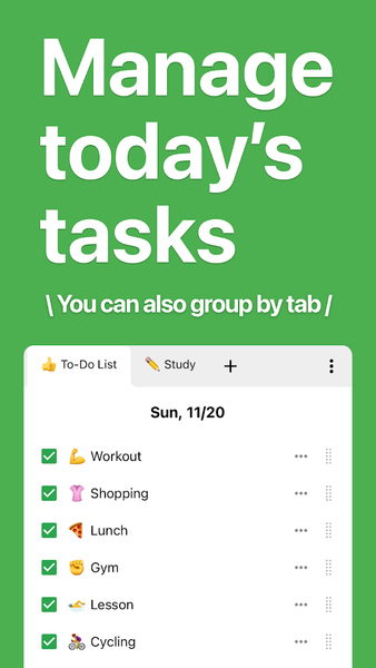 Daily Checklist - Today's Task - Image screenshot of android app
