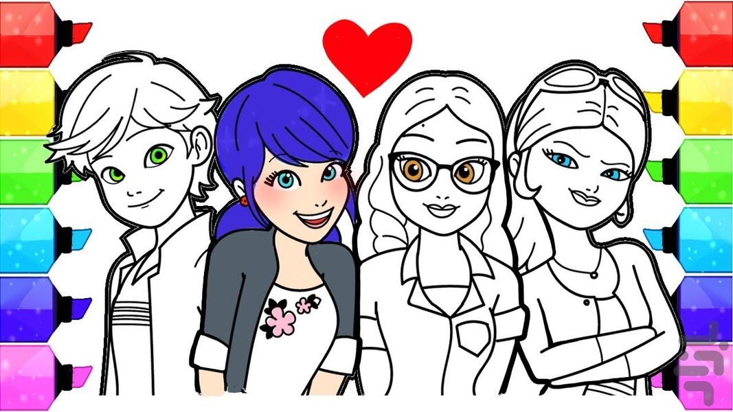 بازی رنگ آمیزی دختر کفشدوزکی - Gameplay image of android game