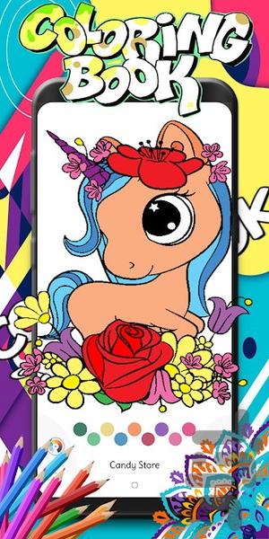 بازی رنگ امیزی پونی کوچک - عکس بازی موبایلی اندروید