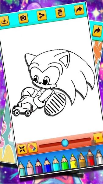 بازی رنگ امیزی سونیک - عکس بازی موبایلی اندروید