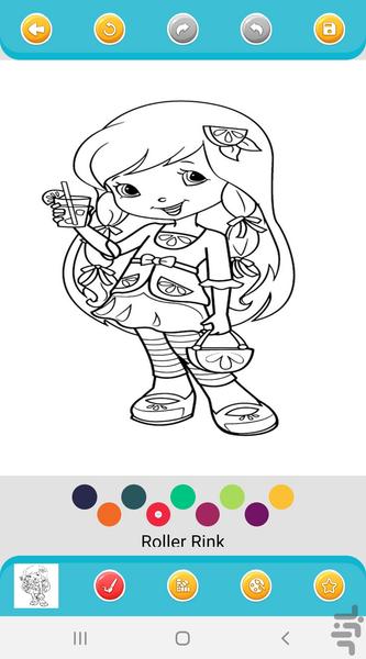 بازی رنگ امیزی دختر توت فرنگی - عکس بازی موبایلی اندروید