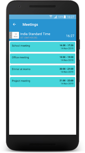World Clock: Maps Time Zones - عکس برنامه موبایلی اندروید