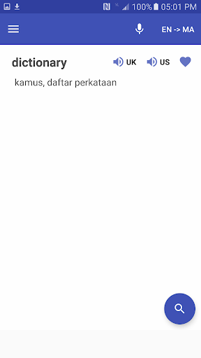 English Malay Dictionary - Image screenshot of android app