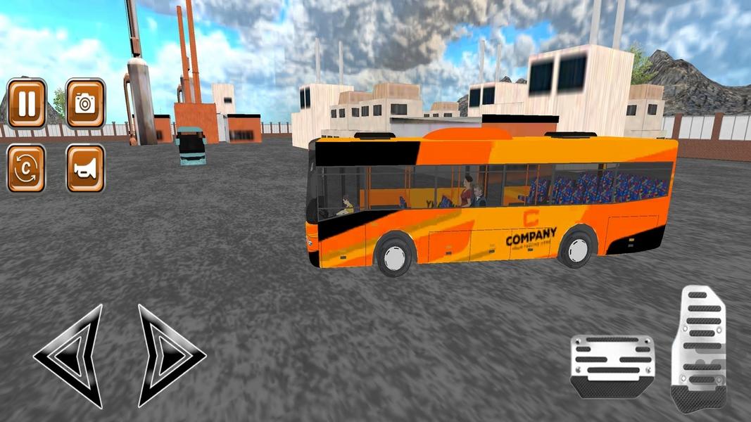 رانندگی اتوبوس+بازی شبیه سازی اتوبوس - Gameplay image of android game