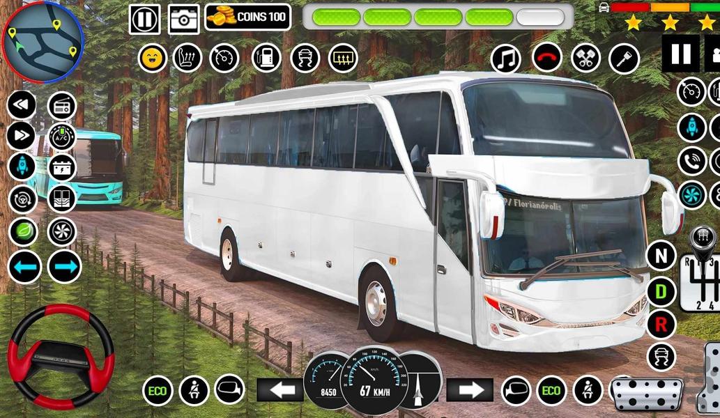 رانندگی اتوبوس+بازی شبیه سازی اتوبوس - Gameplay image of android game