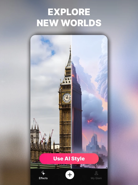 Glam AI: Video & Photo Editor - عکس برنامه موبایلی اندروید