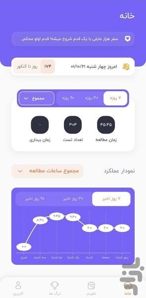 برنامه ریزی کنکور | رقابت مطالعه - عکس برنامه موبایلی اندروید