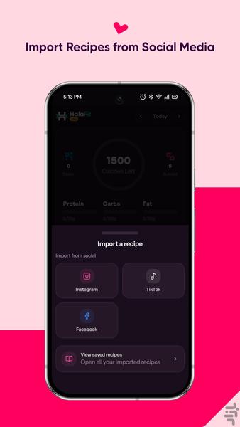 HalaFit – کالریشماری با هوش مصنوعی - عکس برنامه موبایلی اندروید