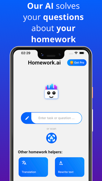 Homework.ai - Image screenshot of android app