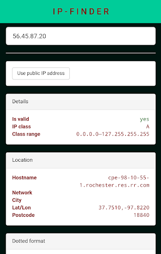 IP-Finder - Image screenshot of android app