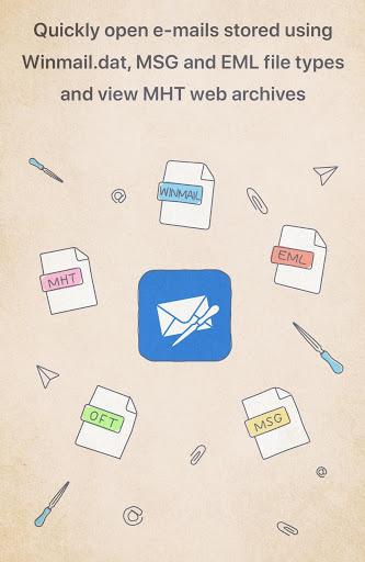 Letter Opener - 📎Winmail.dat, MSG, EML&MHT Viewer - عکس برنامه موبایلی اندروید