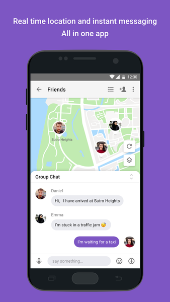 Secure Messenger and Family Lo - Image screenshot of android app