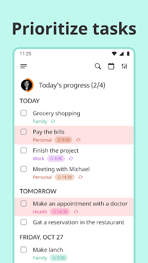 Listta: to-do list & planner - عکس برنامه موبایلی اندروید
